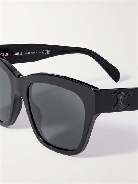 celine 40222|Celine Triomphe Acetate Square Sunglasses .